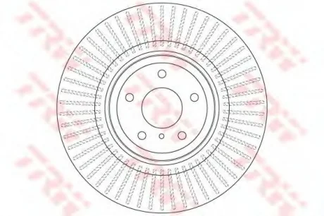 Диск тормозной INFINITI/NISSAN FX II/G/Q70/370Z "F "D=354mm "07>> TRW DF6498S