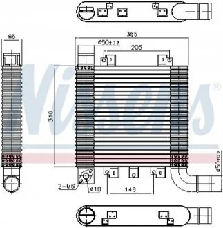 Інтеркулер HYUNDAI SANTA FE (2005) 2.2 CRDI NISSENS 96366