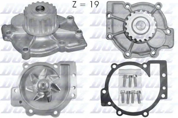 Помпа Dolz AUDI/FORD/RENAULT/VOLVO 80/Focus/Laguna/V70 "1,6-2,9 "78>> DOLZ R199 (фото 1)