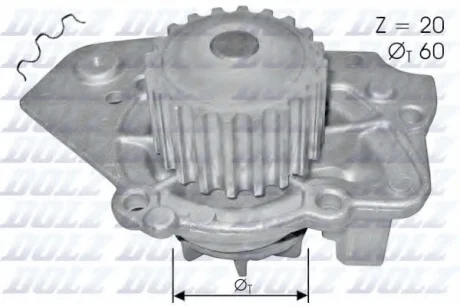 Помпа Dolz CITROEN/PEUGEOT/TALBOT BX/405/Horizon "1,6-1,9 "82-00 DOLZ T136
