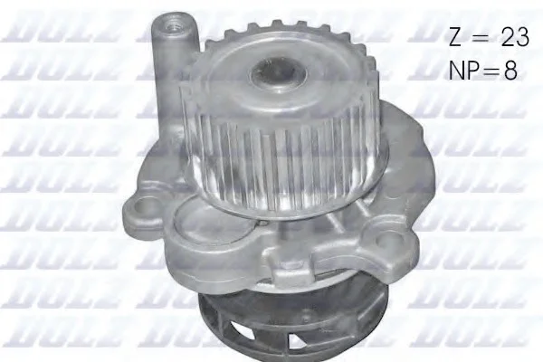 Насос водяний Caddy III/T5 03-/Golf IV/Passat B5/A4/A6 1.8T/2.0i 03- DOLZ A186 (фото 1)