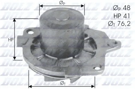Помпа Dolz ALFA ROMEO/CADILLAC/FIAT/SUZUKI/VAUXHALL 156/BLS/Stilo/SX4/Astra "1,9-2,4 "94>> DOLZ S314