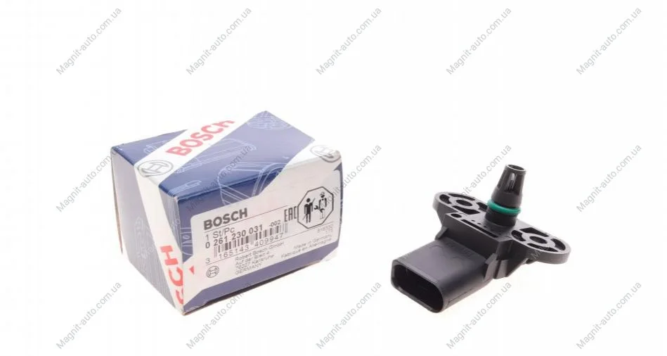 Датчик, тиск у впускному газопроводі (вир-во Bosch) BOSCH 0261230031 (фото 1)