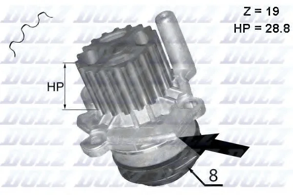 Водяной насос DOLZ A224 (фото 1)