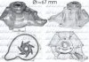 Насос водяний, AUDI A4, A5, A6, A8, Q5, Q7; PORSCHE Cayenne; VW Touareg; 2.4-3.0TDI/TFSI DOLZ A213 (фото 1)