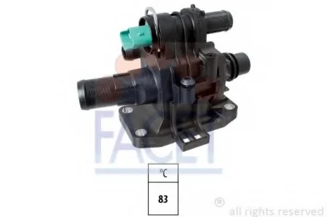 Термостат у корпусі Citroen/Peugeot/Fiat/Ford/Mazda/Volvo 1.6HDi Facet FACET 7.8708