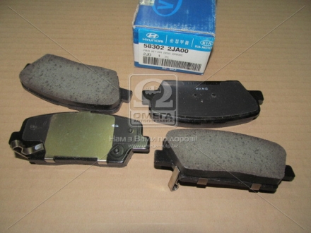 Колодки тормозные дисковые задние Hyundai CM10 09-/SantaFe 06-/Kia Sorento/Mohave 09- (о) MOBIS 583022JA00