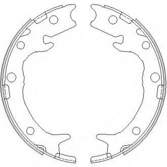 Колодка торм. барабан. HONDA ACCORD SW VIII 2.0, 2.2 I CDT-I, 2.4 04/03-,CR-V REMSA 4737.00