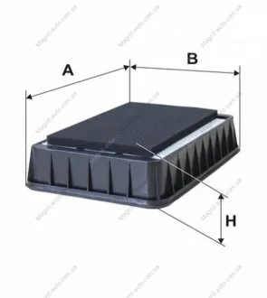 Фільтр повітряний (Фільтр вставка) CITROEN C-CROSSER, C-CROSSER ENTERPRISE MITSUBISHI ASX, LANCER VIII, OUTLANDER II PEUGEOT 4007 1.5-3.0 11.06- WIX FILTERS WA9620