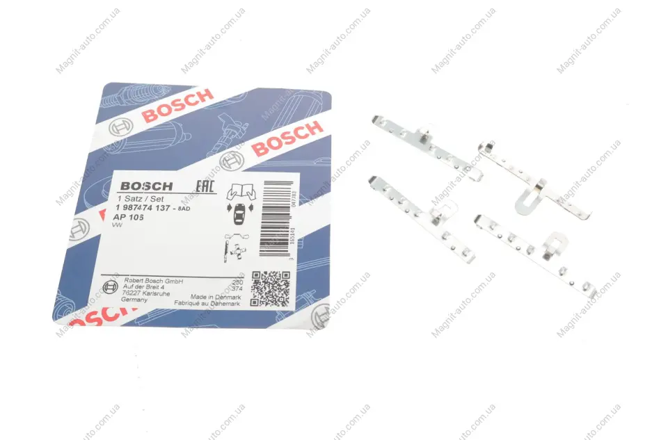 КМП гальм.колодок AP106 VW \'\'1,3-2,8 BOSCH 1 987 474 137 (фото 1)