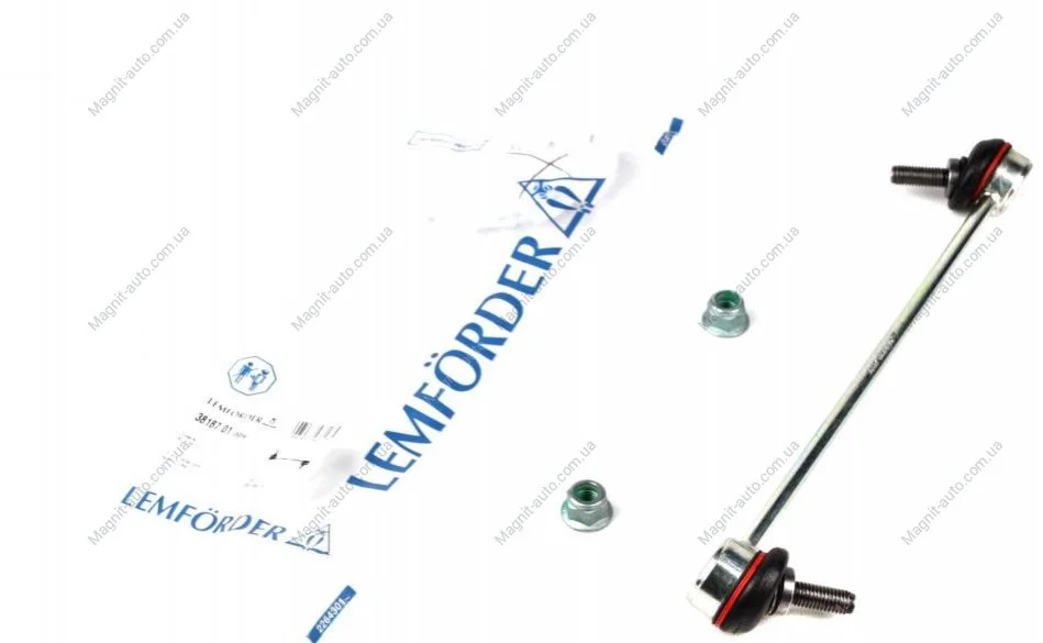 Тяга стабілізатора NISSAN/OPEL/RENAULT Primastar/Vivaro/Clio/Laguna/Trafic "F "01>> LEMFORDER 38187 01 (фото 1)