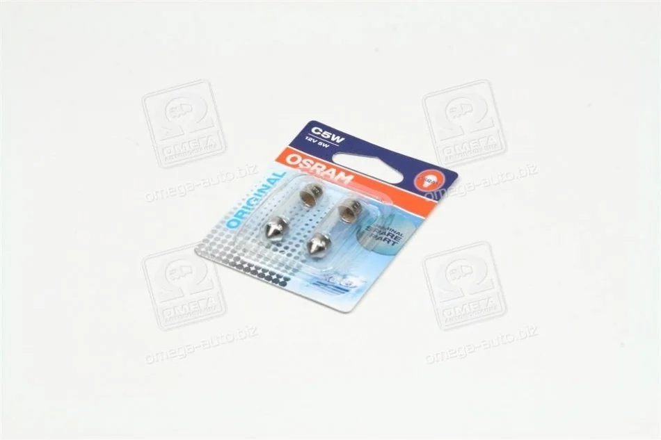 Лампа накаливания C5W 12V 5W (2 шт.) blister OSRAM 641802B (фото 1)