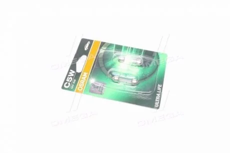 Лампа вспомогат. освещения C5W 12V 5W SV8.5-8.5 Ultra Life blister (пр-во) OSRAM 6418ULT-02B