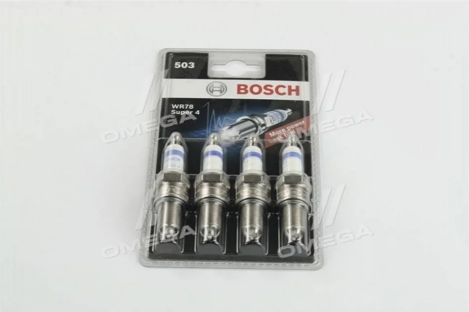 Свеча зажигания Bosch Super 4 WR78 (к-т 4шт).) BOSCH 0242232803 (фото 1)