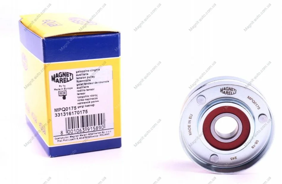 Ролик натяжной ремня поликлинового MAGNETI MARELLI 331316170175 (фото 1)