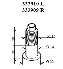 Амортизатор подв. BMW 3 Series E36 передн. лев. газов. Excel-G KYB 333910 (фото 1)