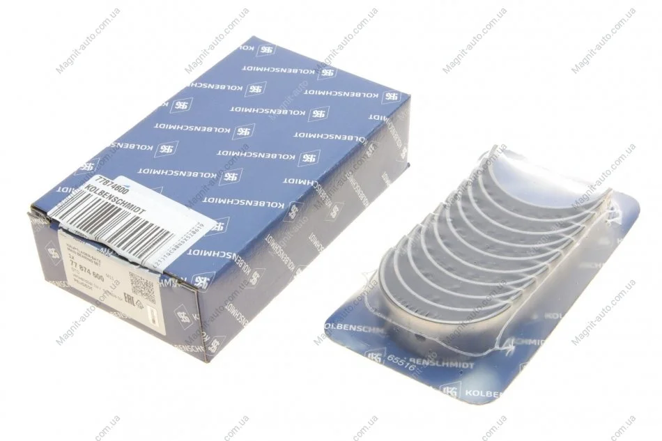 Вкладиші корінні комплект CITROEN/PEUGEOT/FORD/MINI Berlingo,Jumpy,C-Max,Fiesta,Focus,Expert,Partner KOLBENSCHMIDT 77874600 (фото 1)