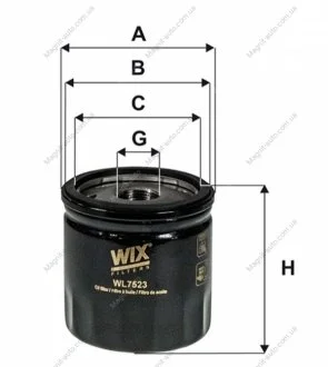 Фільтр оливний Ford TRANSIT (14-) WIX WIX FILTERS WL7523