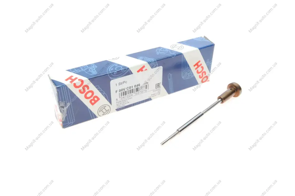 Клапан форсунки CR ALFA ROMEO 147, 156, 166 FIAT BRAVA, BRAVO I, DOBLO, MAREA, MULTIPLA, STILO LANCIA LYBRA, THESIS 1.9D/2.4D 09.96- BOSCH F 00V C01 046 (фото 1)