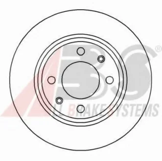 Диск тормозной CITROEN/PEUGEOT BX/BERLINGO/206/306 передн. вент. (ABS) A.B.S. 15841