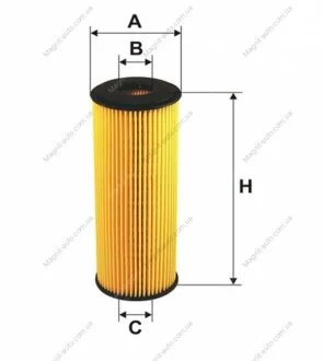 Фільтр оливний, 2.2i / W210 WIX FILTERS WL7304
