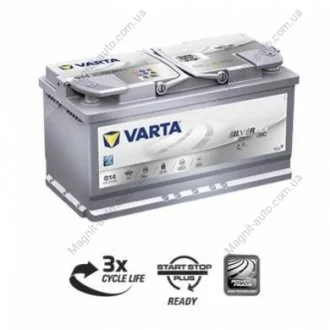 Аккумулятор 95Ah-12v Silver Dynamic AGM (G14) (353х175х190),R,EN850 VARTA 595 901 085