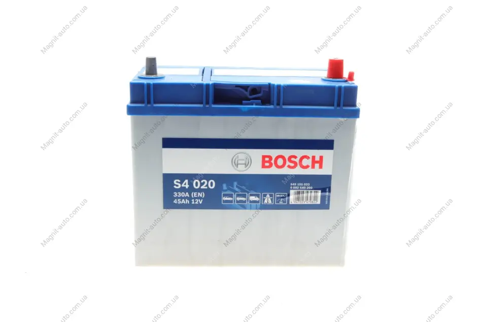 Акумулятор Bosch 12В/45Аг/330А/11,43кг BOSCH 0092S40200 (фото 1)