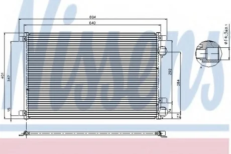 Конденсатор без хладогену NISSENS 94626
