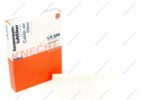 Фильтр салона, 1.6dCi, 14- MAHLE / KNECHT LA686