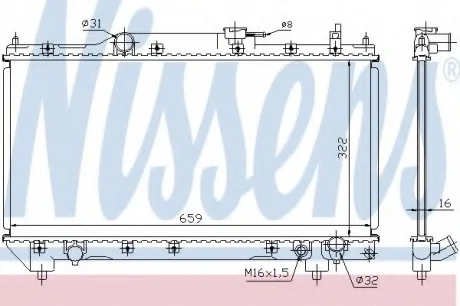 Радиатор охлаждения NISSENS 64783A