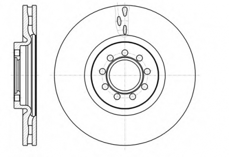 Диск тормозной IVECO DAILY III (35) 2.3, 3.0 06- передн. REMSA 61061.10 (фото 1)