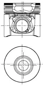 Поршень, комплект, 2.8 JTD 00-02 NURAL 87-122200-00 (фото 1)