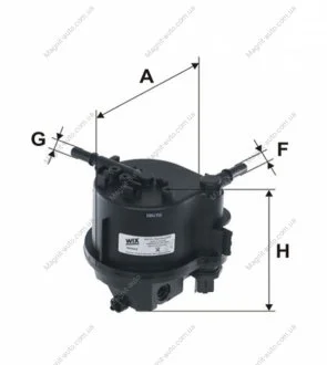 Фильтр топливный, 1.4HDI 08- WIX FILTERS WF8302