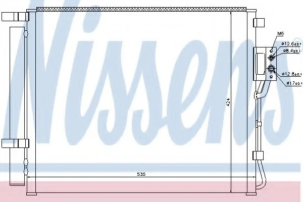 Конденсер кондиционера NISSENS 940209 (фото 1)