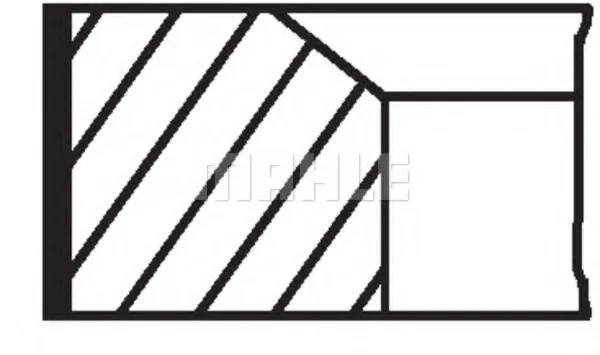 Комплект поршневих кілець MAHLE / KNECHT 016 02 N2 (фото 1)