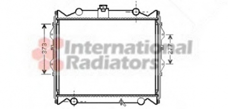 Радиатор охлаждения LANDCRUISER ALL MT 96-00 2.7 i Van Wezel 53002310 (фото 1)