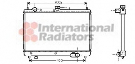 Радиатор охлаждения двигателя 323 13/16/18 MT 89- small Van Wezel 27002066