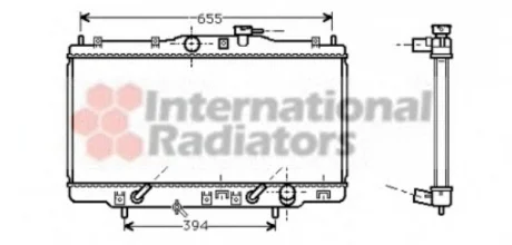 Радиатор охлаждения двигателя ACCORD6 18i AT +-AC 98-02 Van Wezel 25002119