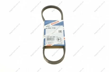 Ремень п-клиновой 4pk715 CHEVROLET AVEO (T200) (T250) BOSCH 1 987 947 888