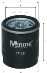 Фильтр масляный Avensis/ Camry 2.0/2.4 03-08 M-FILTER TF28