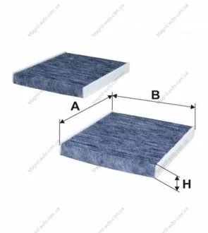 Фільтр салону (вугільний) BMW Serie 5 (F10/F11/F18), Serie 5 GT (F07GT), Serie 6 (F12), Serie 7 (F01 WIX WIX FILTERS WP2015