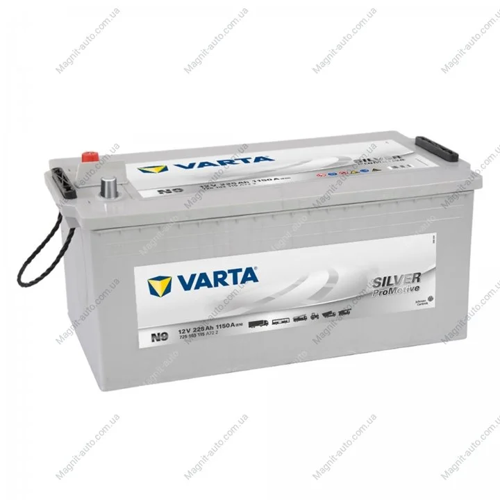 Аккумулятор 225Ah-12v ProMotive SLI (N9) (518x276x242), полярность обратная(3),EN1150 VARTA 725 103 115 (фото 1)