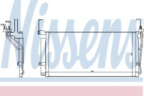 Конденсер кондиціонера NISSENS 94451