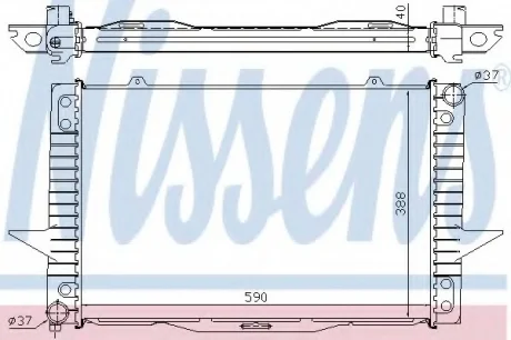 Радіатор охолодження NISSENS 65536A
