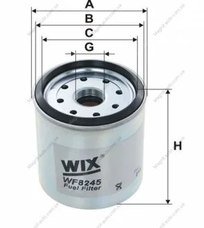 Фільтр топл. CHRYSLER VOYAGER PP946/2/ (пр-во WIX-Filtron) WIX FILTERS WF8245