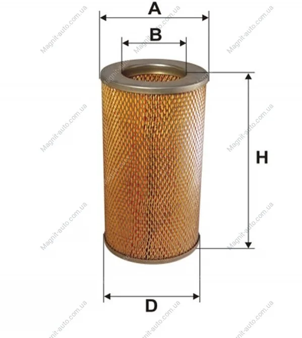Фільтр повітряний, Toyota 2.4 Hiace 95- WIX FILTERS WA6118 (фото 1)