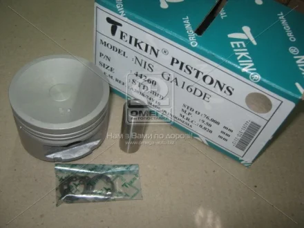 Поршень (компл. на мотор) NISSAN GA16DE d76.0 STD TEIKIN 44260.STD