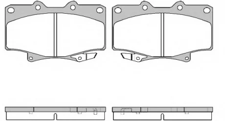 Колодка торм. TOYOTA LAND CRUISER 12.1988- передн. REMSA 0429.04