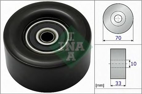 Ролик натяжителя ремня генератора NISSAN 11927-1HC0A (Пр-во) INA 532 0780 10