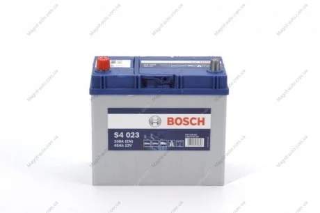 Аккумулятор 45Ah-12v (S4023) (238x129x227),L,EN330(Азия) BOSCH 0092S40230